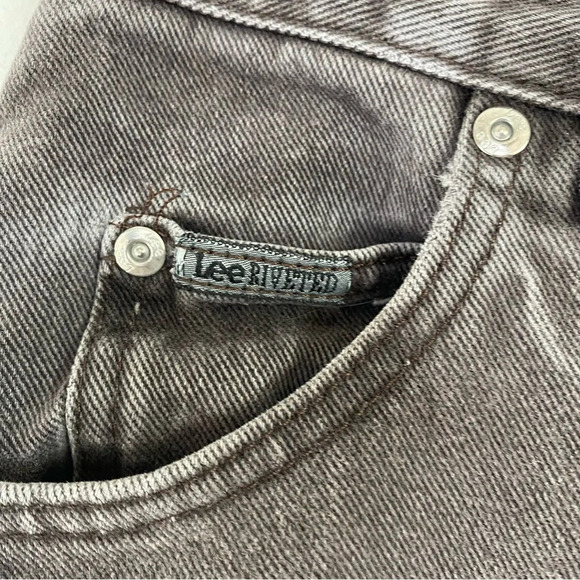 Lee Vintage 90s Jeans Faded Distressed Faded Brown High Rise 26” X 30” Mom - Picture 9 of 16